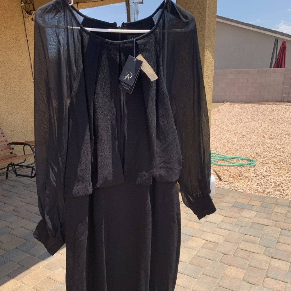 Adriana Papell Black Dress 18W